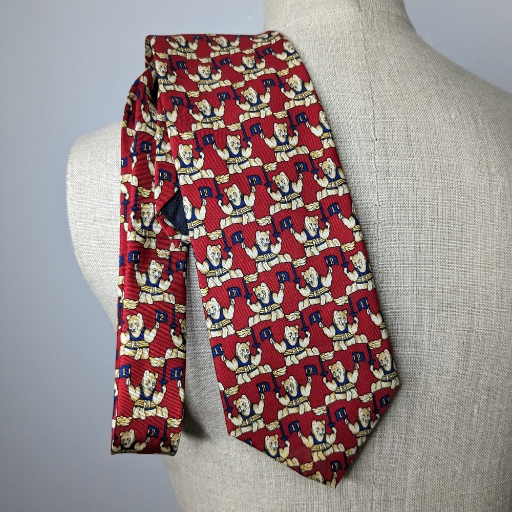 Brooks Brothers Makers Olympic Bear Silk Tie